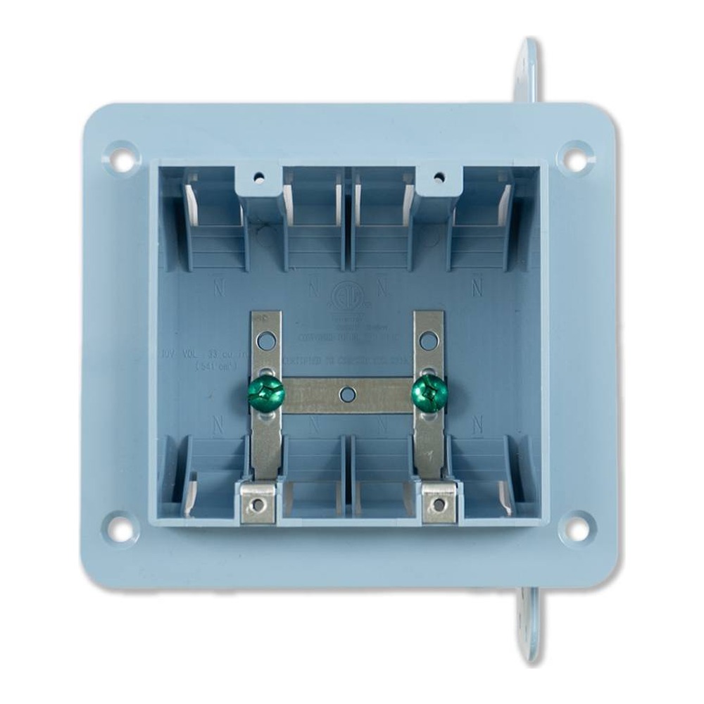 SLH-2 - 2 GANG NON-AIRTIGHT PLASTIC BOX 33 CU.IN.