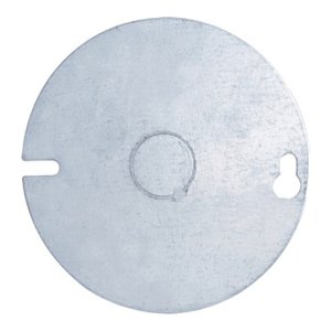 54C6 - OCTAGONAL BLANK METALLIC COVER WITH 1/2” CENTER KNOCKOUT