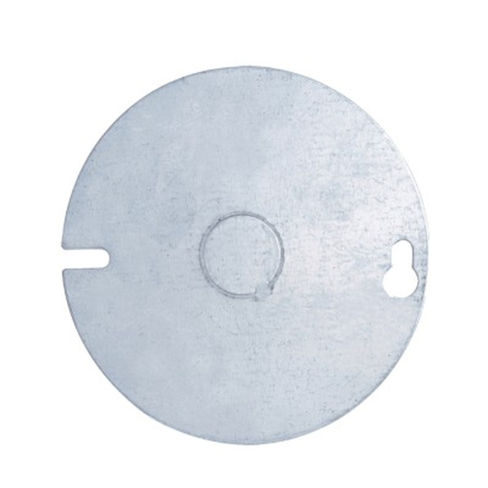 54C6 - Couvercle métallique octogonal vierge avec découpe centrale 1/2"