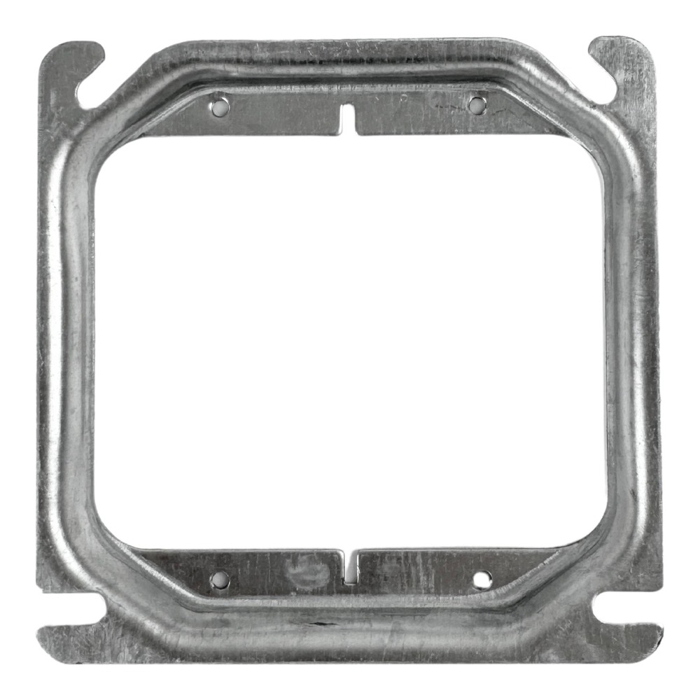 52C17 - 2 GANG 4’’ METALLIC BOX COVER WITH 1/2” RAISE