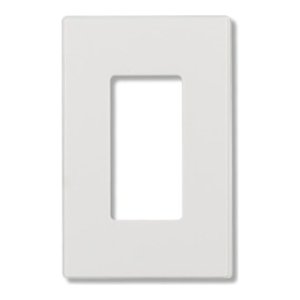 Decorator Wallplate - 1 Gang - Screwless - White - Plastic - V2