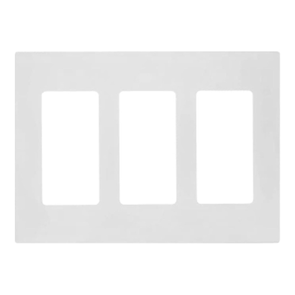 SCREWLESS WALL PLATE 3 GANG (WHITE)