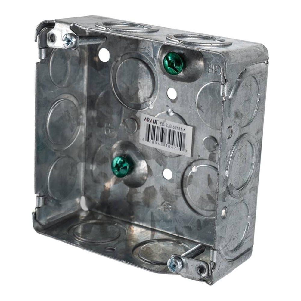 52151-K - 4’’ SQUARE SHALLOW BOX 21 CU.IN