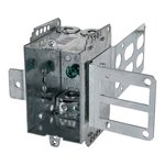 2104-LSSAX - 1 GANG STUD MOUNT BOX WITH ARMORED CABLE CLAMP 12.5 CU.IN