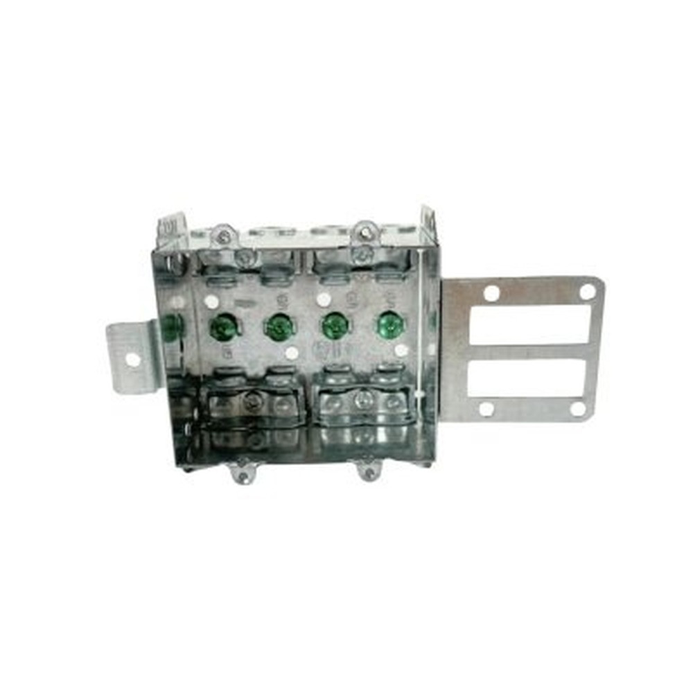 2104-LSSAX2 - 2 Gang Stud Mount Box with Armored Cable Clamp 25 cu.in
