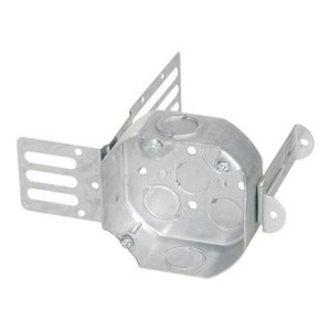 54151-KSSX - STEEL STUD MOUNT OCTAGONAL BOX WITH KNOCKOUTS 15 CU.IN