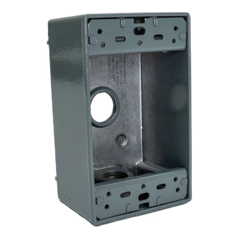 DIE-CAST ALUMINUM WEATHERPROOF FS JUNCTION BOX - 18.3 CU. IN.
