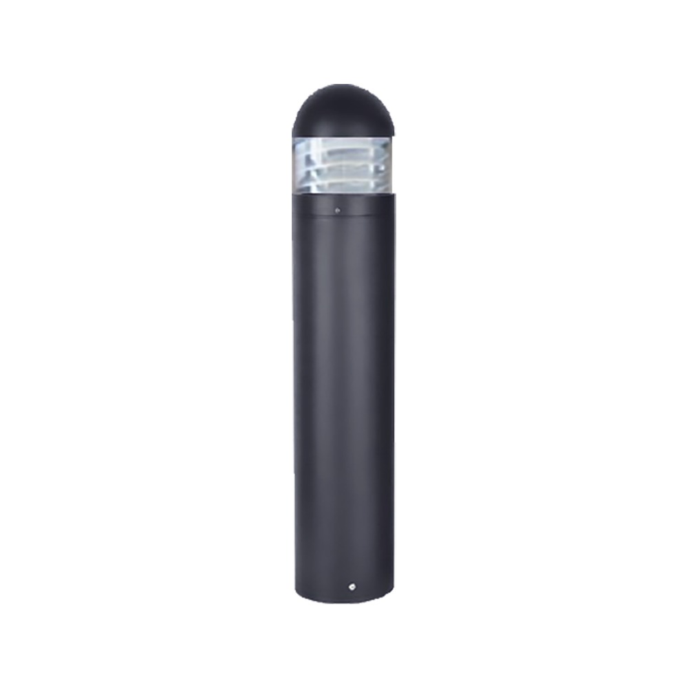EDA-BOL E - BOLLARD CLEAR PC LENSED MODULE - 6" DIA. - MW 30-24-18W - MK 30-40-50K - 120-347V AUTO-SENSING DRIVER - BLACK - 0-10V DIM. 45" OAH (WHEN ASSEMBLED)