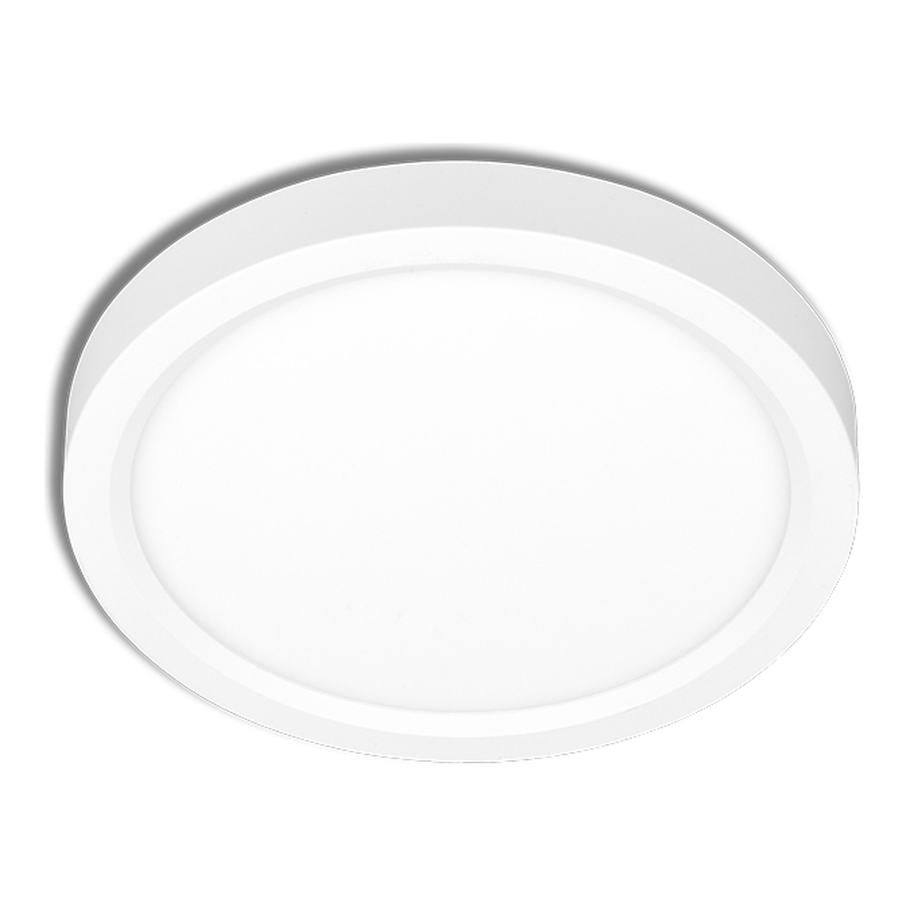 ENDURA 8" DIA. BLANC - 10W - PLAFONNIER DISCUS EN SAILLIE - CCT SÉLECTIONNABLE (30-40-50K) - GRADABLE 0-10V - 120-277V