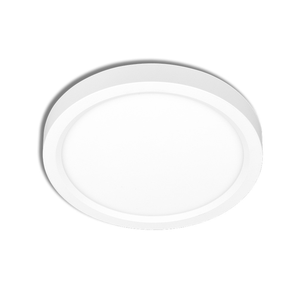 ENDURA 8" DIA. BLANC - 10W - PLAFONNIER DISCUS EN SAILLIE - CCT SÉLECTIONNABLE (30-40-50K) - GRADABLE 0-10V - 120-277V
