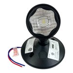 EMERGENCY REMOTE HEAD 1 | SINGLE | 2W | 6-24VDC | BLACK | V1