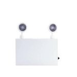 Emergency light battery w/ double head 2X2W 150W 30mins 120-347V 1K white steel Lead acid
