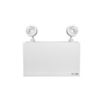 EML EMERGENCY LIGHTING, BATTERY UNIT, 140W BATTERY, 2X5W HEADS, 120/347V, STEEL, WHITE, 5 YEAR WARRANTY