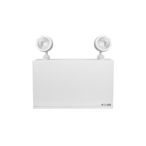 EML EMERGENCY LIGHTING, BATTERY UNIT, 140W BATTERY, 2X5W HEADS, 120/347V, STEEL, WHITE, 5 YEAR WARRANTY