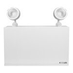EML EMERGENCY LIGHTING, BATTERY UNIT, 140W BATTERY, 2X5W HEADS, 120/347V, STEEL, WHITE