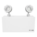 EML EMERGENCY LIGHTING, BATTERY UNIT, 36W BATTERY, 2X2W HEADS, 120-347V, STEEL, WHITE, 5 YEAR WARRANTY