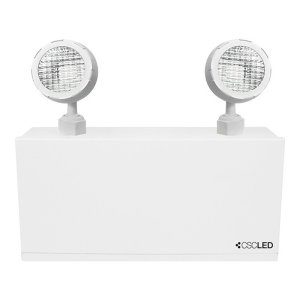 EML EMERGENCY LIGHTING, BATTERY UNIT, 36W BATTERY, 2X2W HEADS, 120-347V, STEEL, WHITE, 5 YEAR WARRANTY