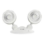 EML EMERGENCY LIGHTING, REMOTE HEAD, 2X5W HEADS, 6-24VDC, THERMOPLASTIC, WHITE