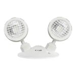EML EMERGENCY LIGHTING, REMOTE HEAD, 2X7W HEADS, 6-24VDC, THERMOPLASTIC, WHITE