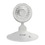 EML EMERGENCY LIGHTING, REMOTE HEAD, 1X2W HEADS, 6-24VDC, THERMOPLASTIC, WHITE