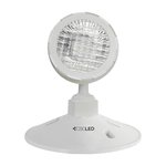 EML EMERGENCY LIGHTING, REMOTE HEAD, 1X5W HEADS, 6-24VDC, THERMOPLASTIC, WHITE