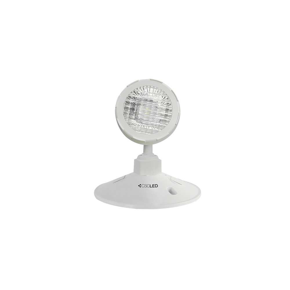 EML Emergency Lighting - Remote Head - 1x5W Heads - 6-24VDC - Thermoplastic - White - 5 Year Warranty