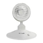 EML EMERGENCY LIGHTING, REMOTE HEAD, 1X7W HEADS, 6-24VDC, THERMOPLASTIC, WHITE