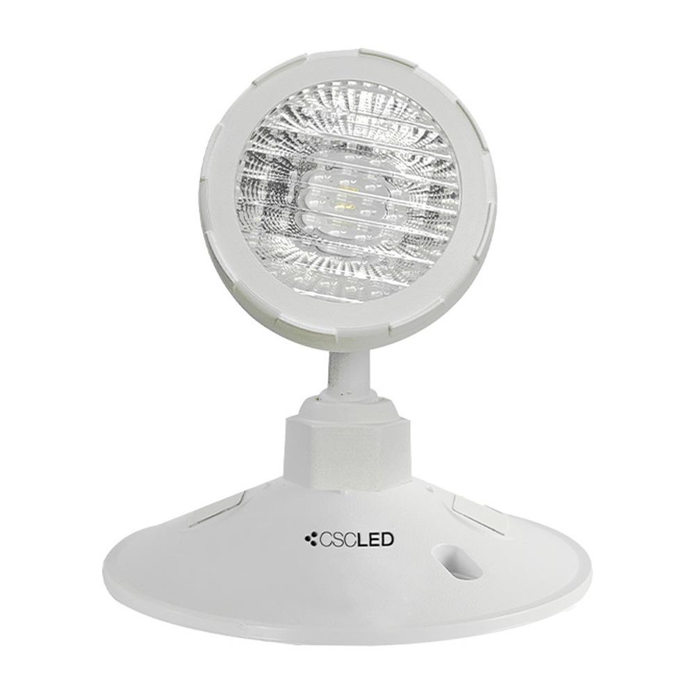 EML EMERGENCY LIGHTING, REMOTE HEAD, 1X7W HEADS, 6-24VDC, THERMOPLASTIC, WHITE