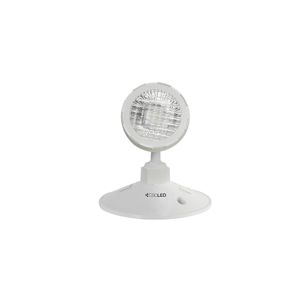 EML ÉCLAIRAGE D'URGENCE - TÊTE DÉPORTÉE - 1X7W - 6-24VDC - THERMOPLASTIQUE - BLANC