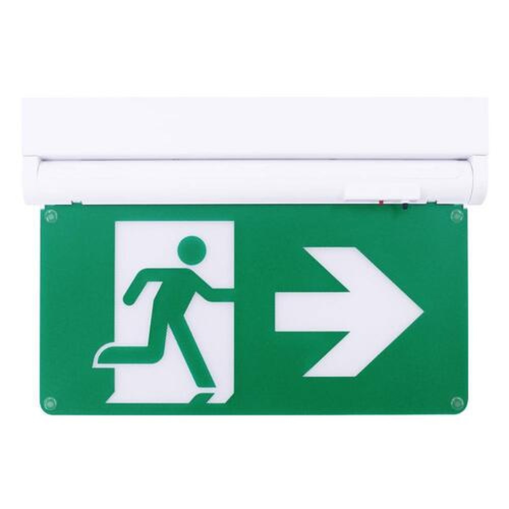 Emergency light running man ABS white 120-347V 180 mins NiCad 0.5W