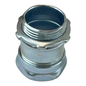 EMT COMPRESSION CONNECTOR | STEEL | 1/2"