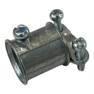 EMT to Flex Coupling Connector 1/2" (EMT) 3/8" (FLEX) - Die-Cast Zinc - V1