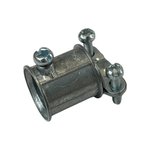 EMT TO FLEX COUPLING CONNECTOR 1/2" (EMT) 3/8" (FLEX) | DIE-CAST ZINC | V1