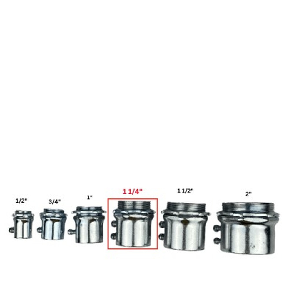 EMT Set Screw Connector - Steel - 1 1/4"