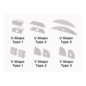 END CAPS FOR LED BARS