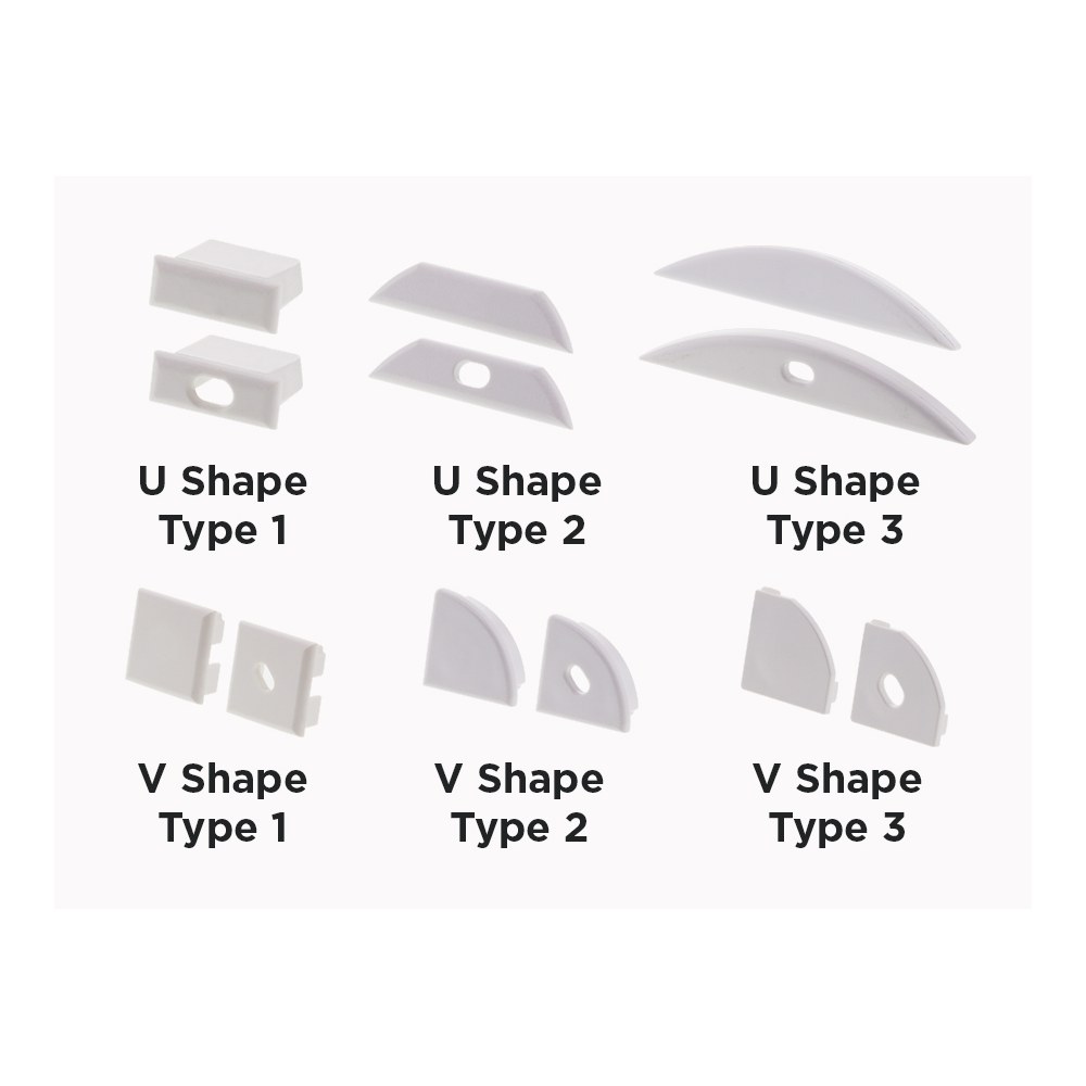END CAPS FOR LED BARS
