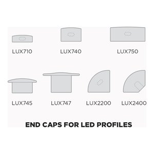 END CAPS FOR LED PROFILES