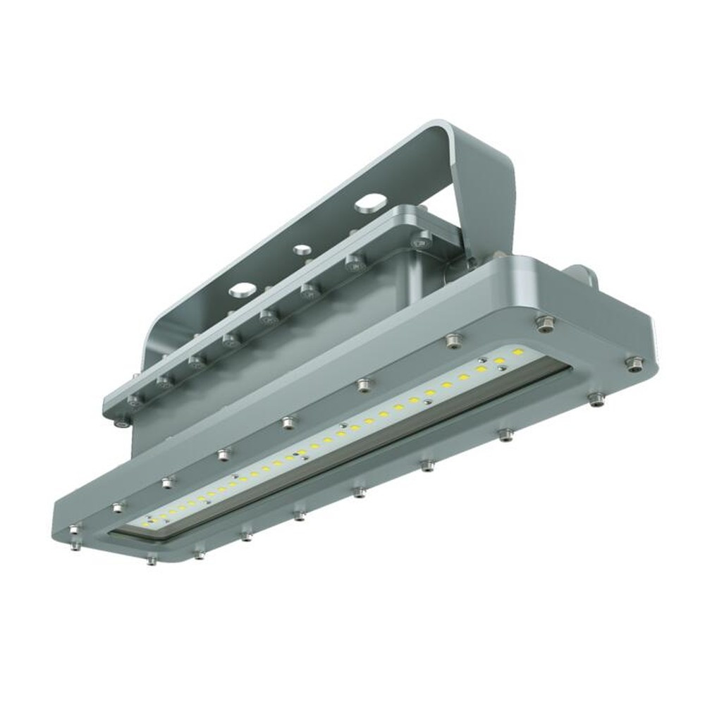 Linéaire 4ft antidéflagrant C1D1 120-277V 4FT 60W 5000K finition grise lentille claire