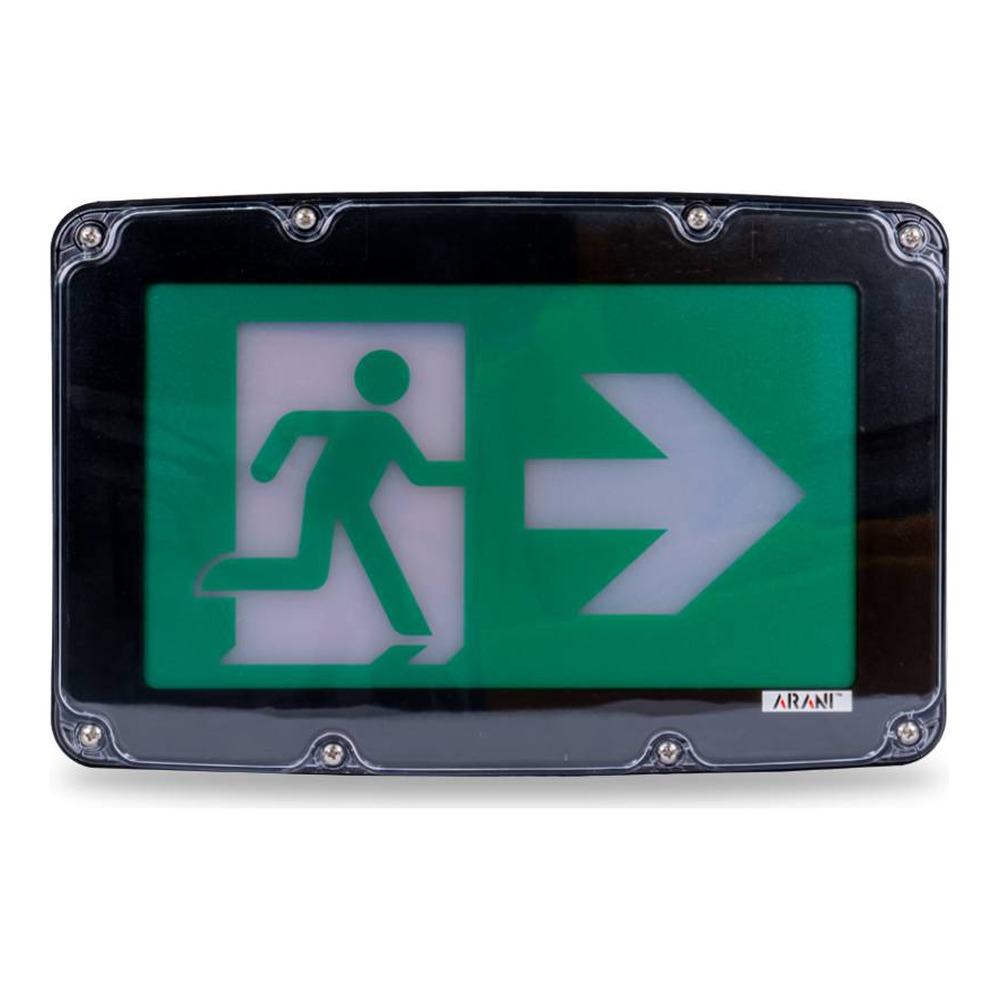 RUNNING MAN 4 PLASTIQUE ÉTANCHE - BATTERIE DE SECOURS - 1W - 120-347V - NOIR - V1