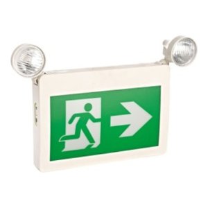 Combo Plastic Running Man sign + 2 Head + Battery backup - 5W - 120-347V - V1