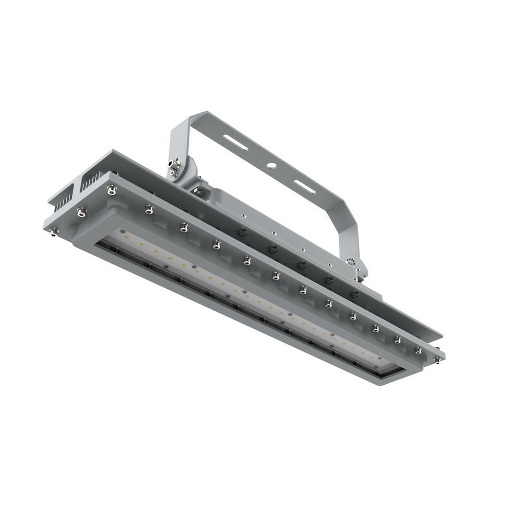 Luminaire linéaire antidéflagrant 2FT 60W 120-277V 50K gris lentille claire C1D2 IP66