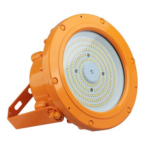 EXPR ROUND EXPLOSION PROOF FIXTURE, HAZLOC, 60W, 5000K, 120-277V, ORANGE