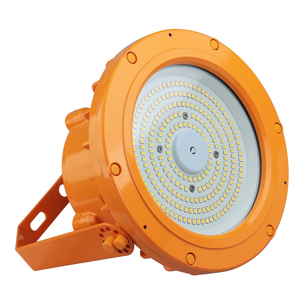 EXPR ROUND EXPLOSION PROOF FIXTURE, HAZLOC, 60W, 5000K, 120-277V, ORANGE