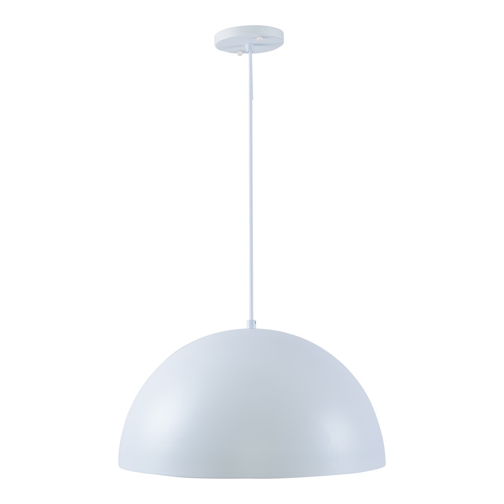 FIT FIXTURE - DOME - 20" - WHITE FINISH - PENDANT - 1*E26 BASE - 2PACK. LAMP NOT INCLUDED. UFO IS RECOMMENDED.