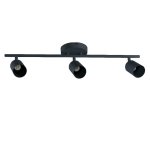 FIT SURFACE MOUNT TRACK - 30-INCH - 3-HEAD - GU10 SOCKET - BLACK
