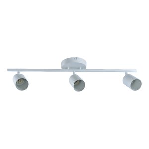 FIT SURFACE MOUNT TRACK - 30-INCH - 3-HEAD - GU10 SOCKET - WHITE