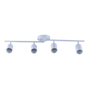 FIT SURFACE MOUNT TRACK - 30-INCH - 4-HEAD - GU10 SOCKET - WHITE