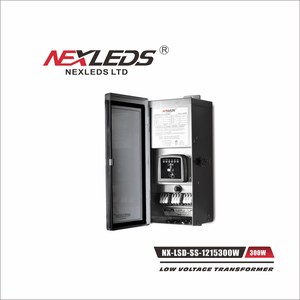 Stainless steel 300W IP65 landscape driver with 1 meter long cord length