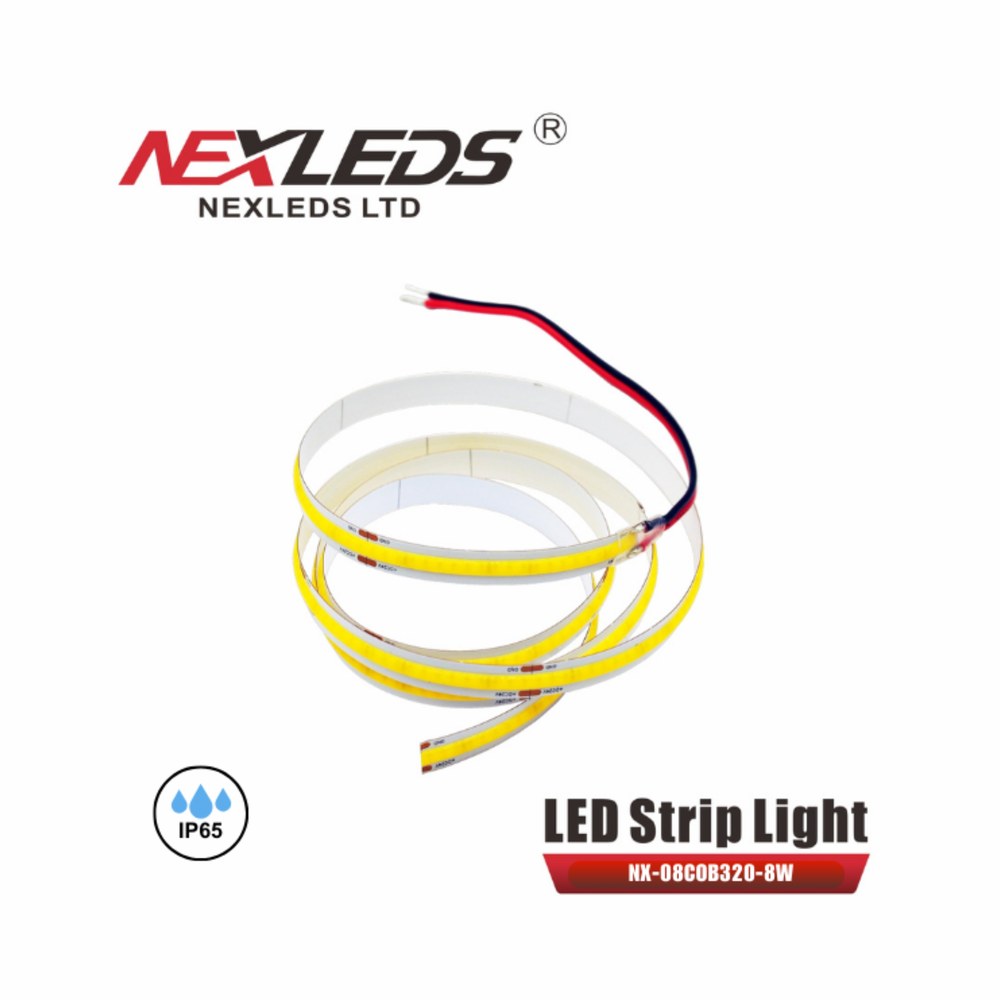 [3K] LED 8MM COB TAPE LIGHT IP65 WATERPROOF320 CHIPS/M[5 METER REEL]