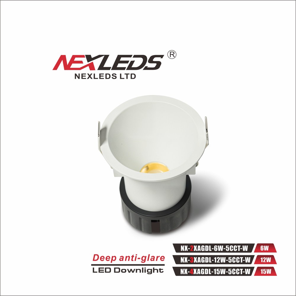 DEEP ANTI-GLARE LED DOWNLIGHT (NX-4XAGDL-15W-5CCT-W)